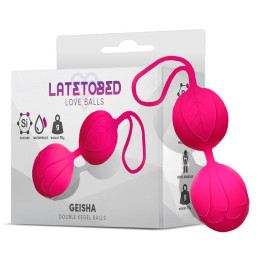Geisha Bolas Kegel Doble Rose Red 70 gr de Latetobed | VibraZon