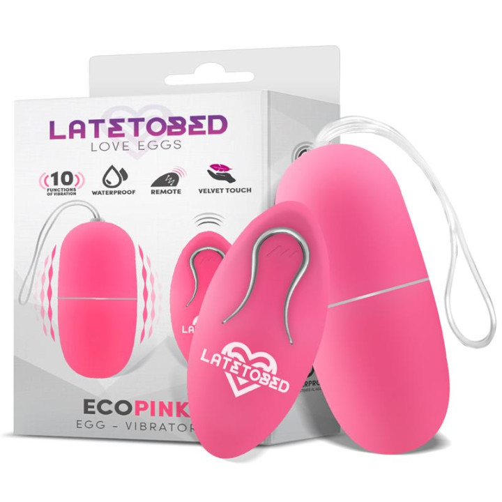 Ecopink Huevo Vibrador con Control Remoto de Latetobed | VibraZon