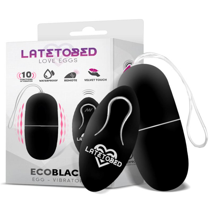 Ecoblack Huevo Vibrador con Control Remoto de Latetobed | VibraZon