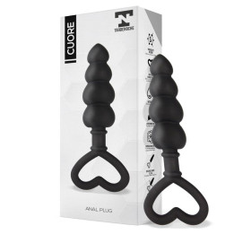 Cuore Plug Anal Silicona Negro de Tardenoche | VibraZon
