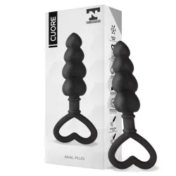 Cuore Plug Anal Silicona Negro de Tardenoche