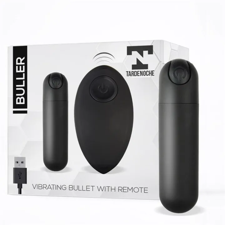 Buller Bala Vibradora Control Remoto USB Negro de Tardenoche