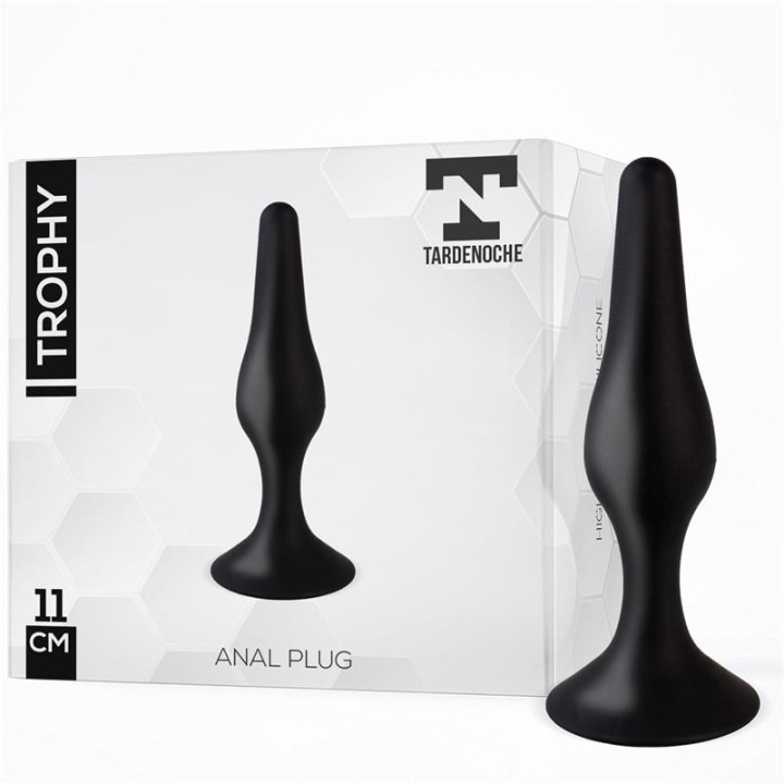 Trophy Plug Anal 11 cm Silicona Negro de Tardenoche | VibraZon