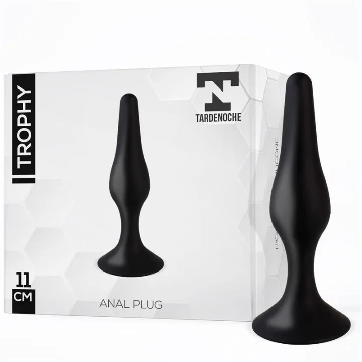 Trophy Plug Anal 11 cm Silicona Negro de Tardenoche