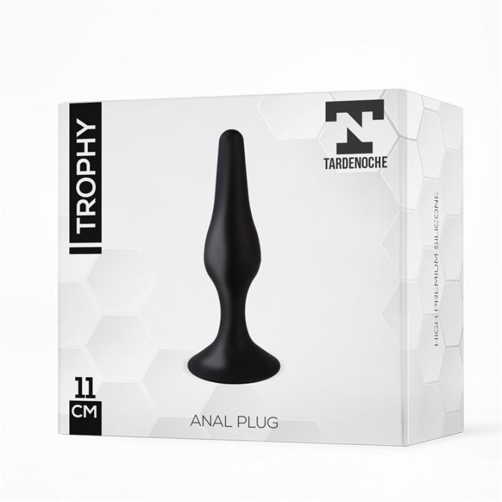 Trophy Plug Anal 11 cm Silicona Negro de Tardenoche | VibraZon