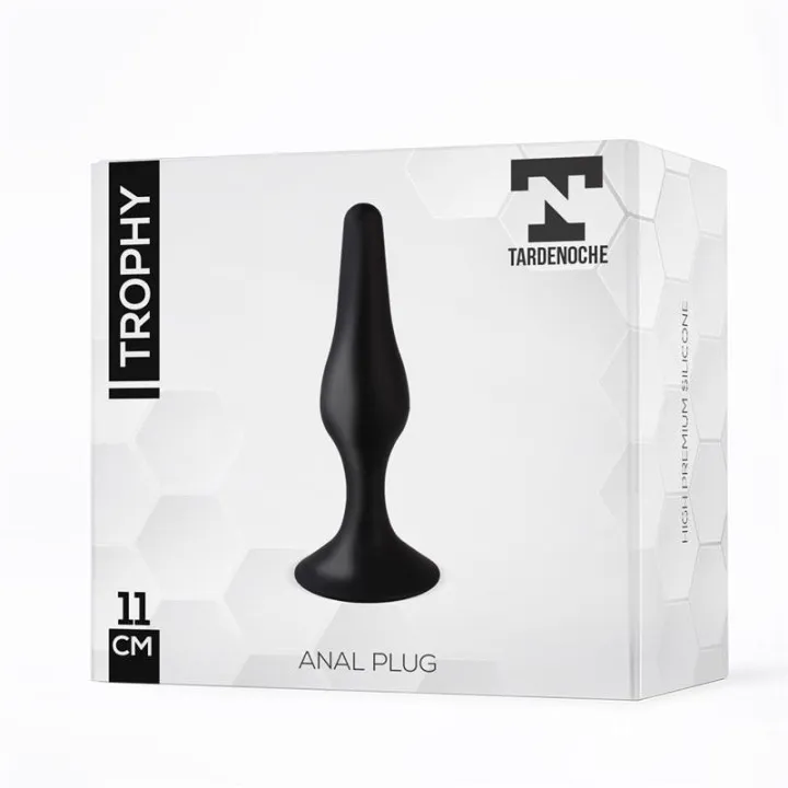 Trophy Plug Anal 11 cm Silicona Negro de Tardenoche