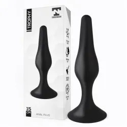 Trophy Plug Anal 15 cm Silicona Negro de Tardenoche