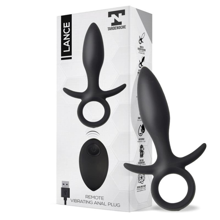 Lance Plug Anal Control Remoto Silicona Liquida USB de Tardenoche | VibraZon