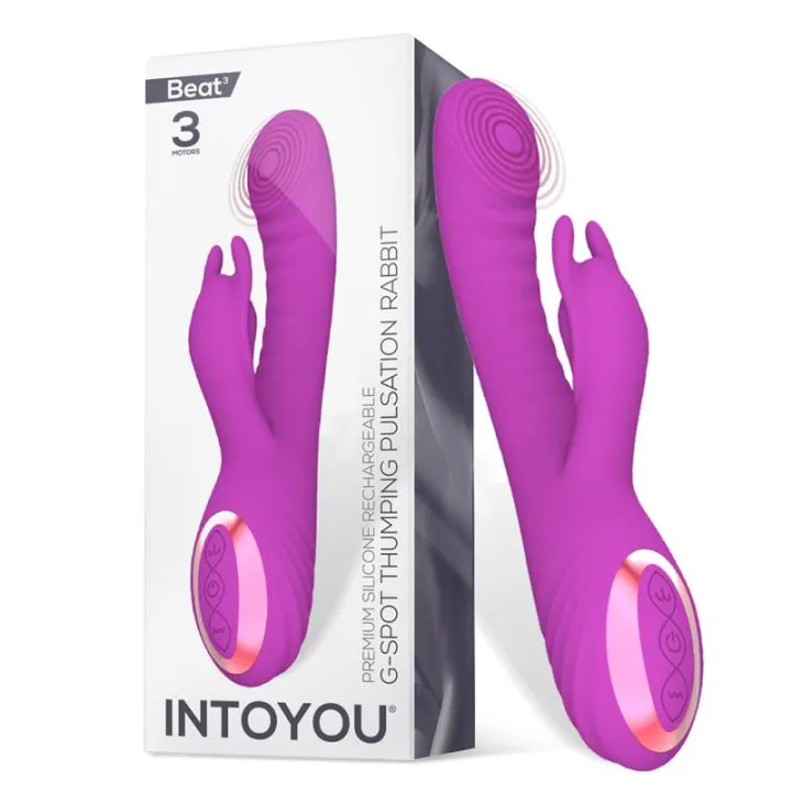 Beat3 Vibrador con Punto G con Pulsación 3 Motores de Intoyou
